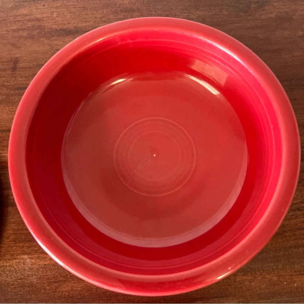 Fiesta  Ware‎ Scarlet Red Plate and soup bowl